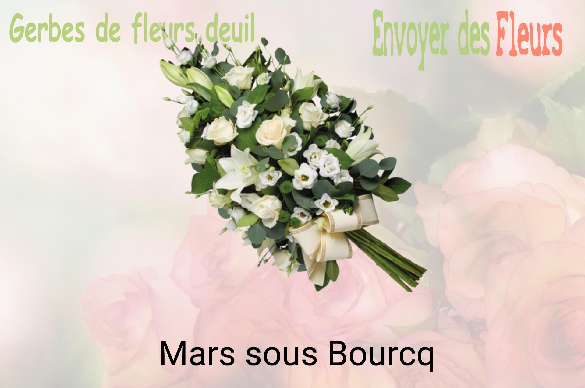 Gerbe de fleurs de deuil livrée à Mars-sous-Bourcq